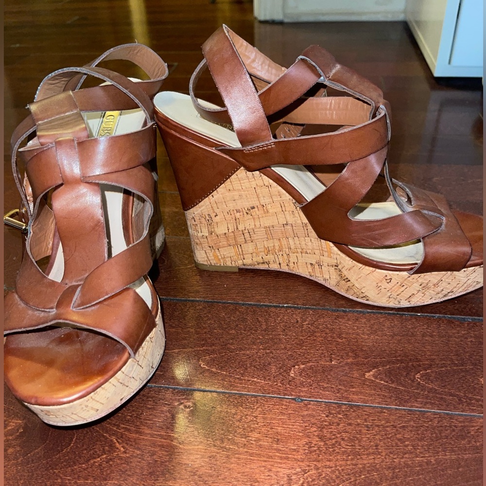 Guess Leather Wedges